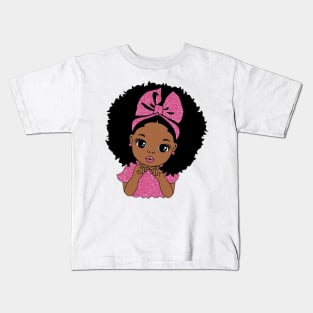 Cute afro little girl Kids T-Shirt